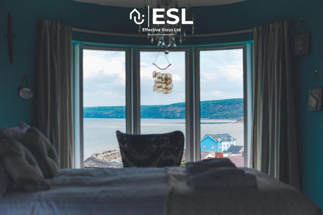 Beautiful En Suite 5 Bedroom Home With Sea Views New Quay  Eksteriør bilde